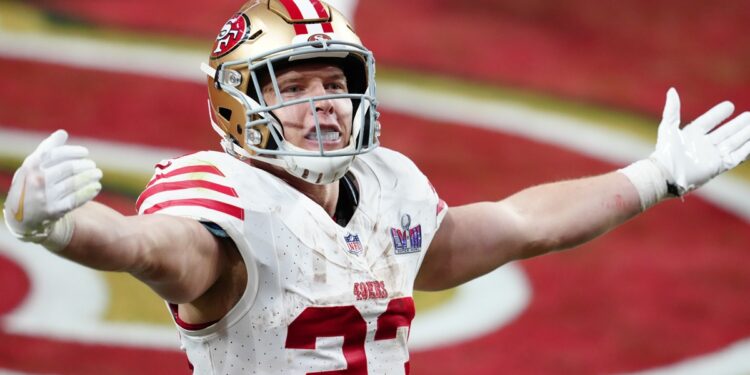 McCaffrey's road to recovery sparks uncertainty for the 49ers’ 2024 campaign (Alamy)