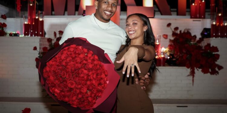 Love is in the air as Michael Penix Jr. and Olivia Carter announce their engagement (Shutterstock)