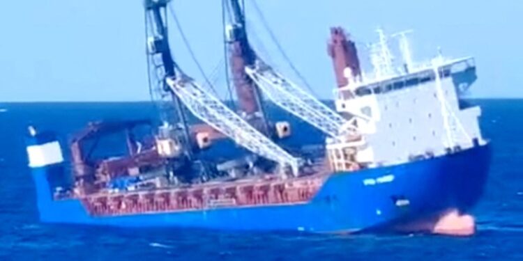 Russian cargo vessel sinks in the Mediterranean leaving two crew missing (Alamy)