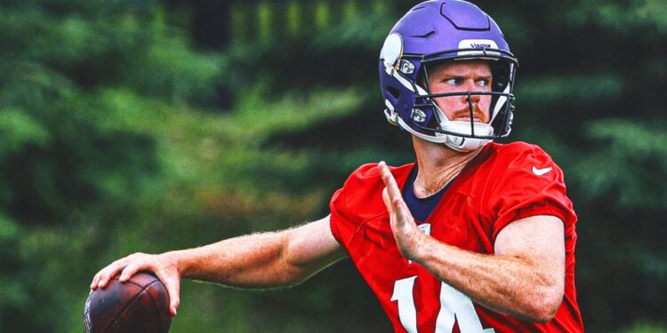 Rookie J.J. McCarthy could get his shot to start (Photo: Sam Darnold/Getty Images)
