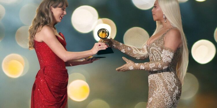 Beyoncé and Taylor Swift share a defining moment on the Grammy stage (@beyonce/Instagram)