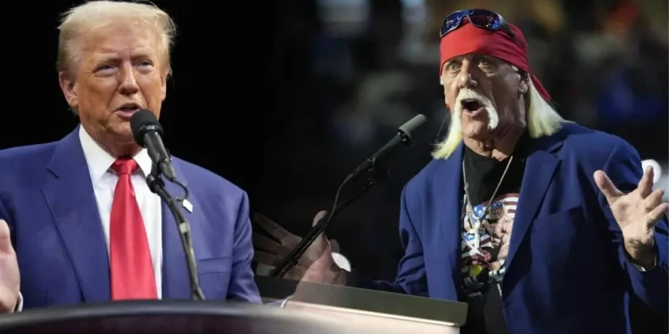 Trump recalls Hogan’s loyalty and larger than life spirit (Photo: Hulk Hogan and Donald Trump/Getty Images)