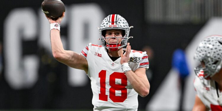 A rising quarterback showing skill and discipline on the field (Photo: Will Howard/Shutterstock)