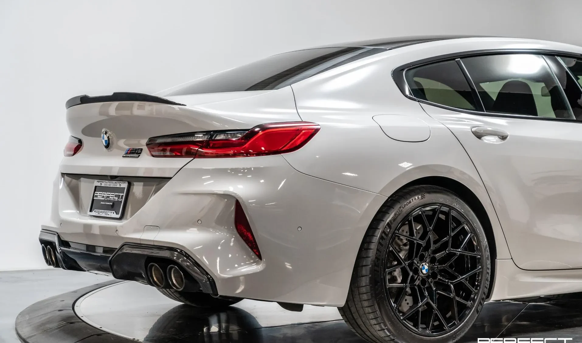 Back of BMW M8 Gran Coupe Competition