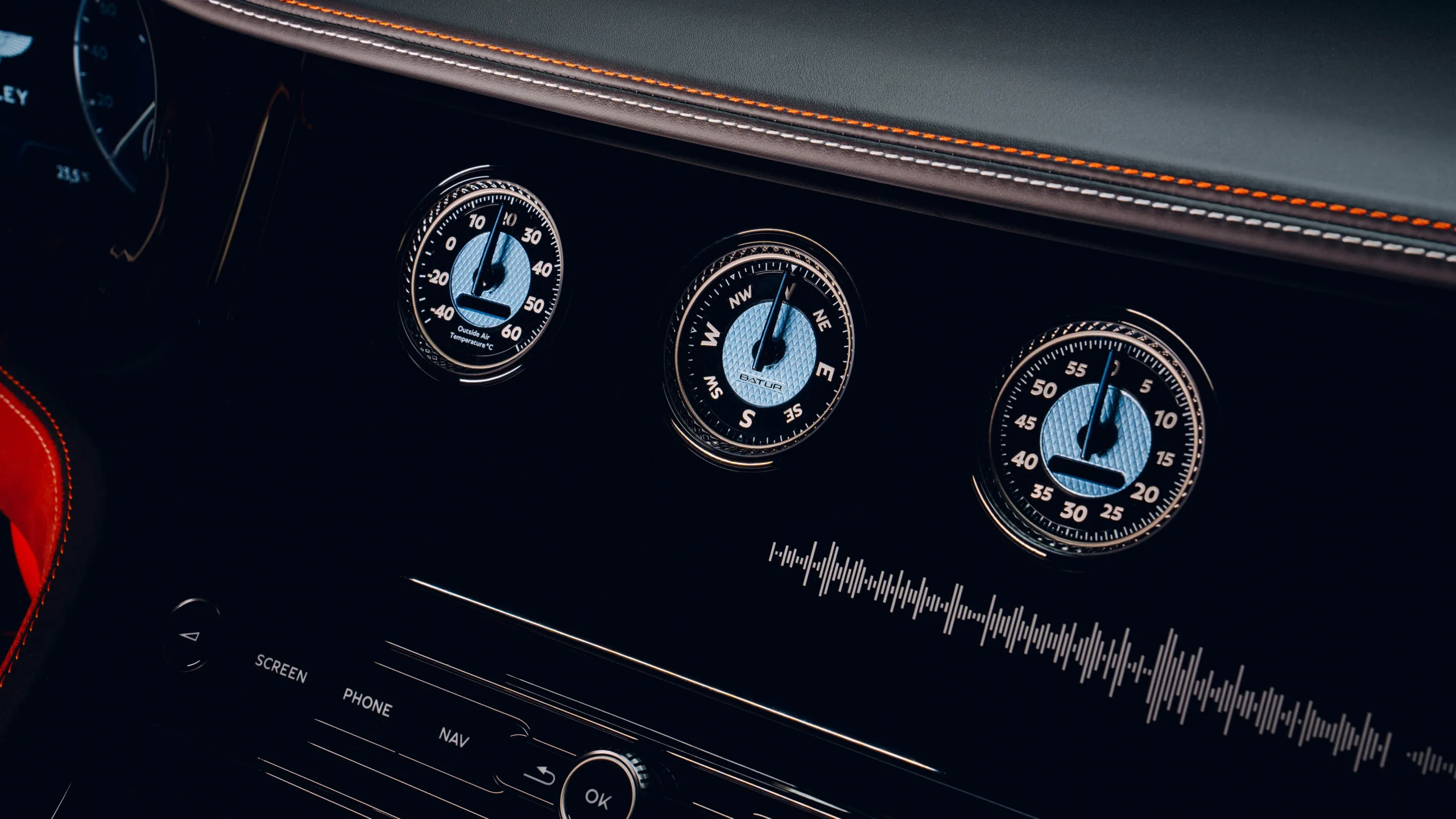 Bentley Mulliner Batur Mileage meter