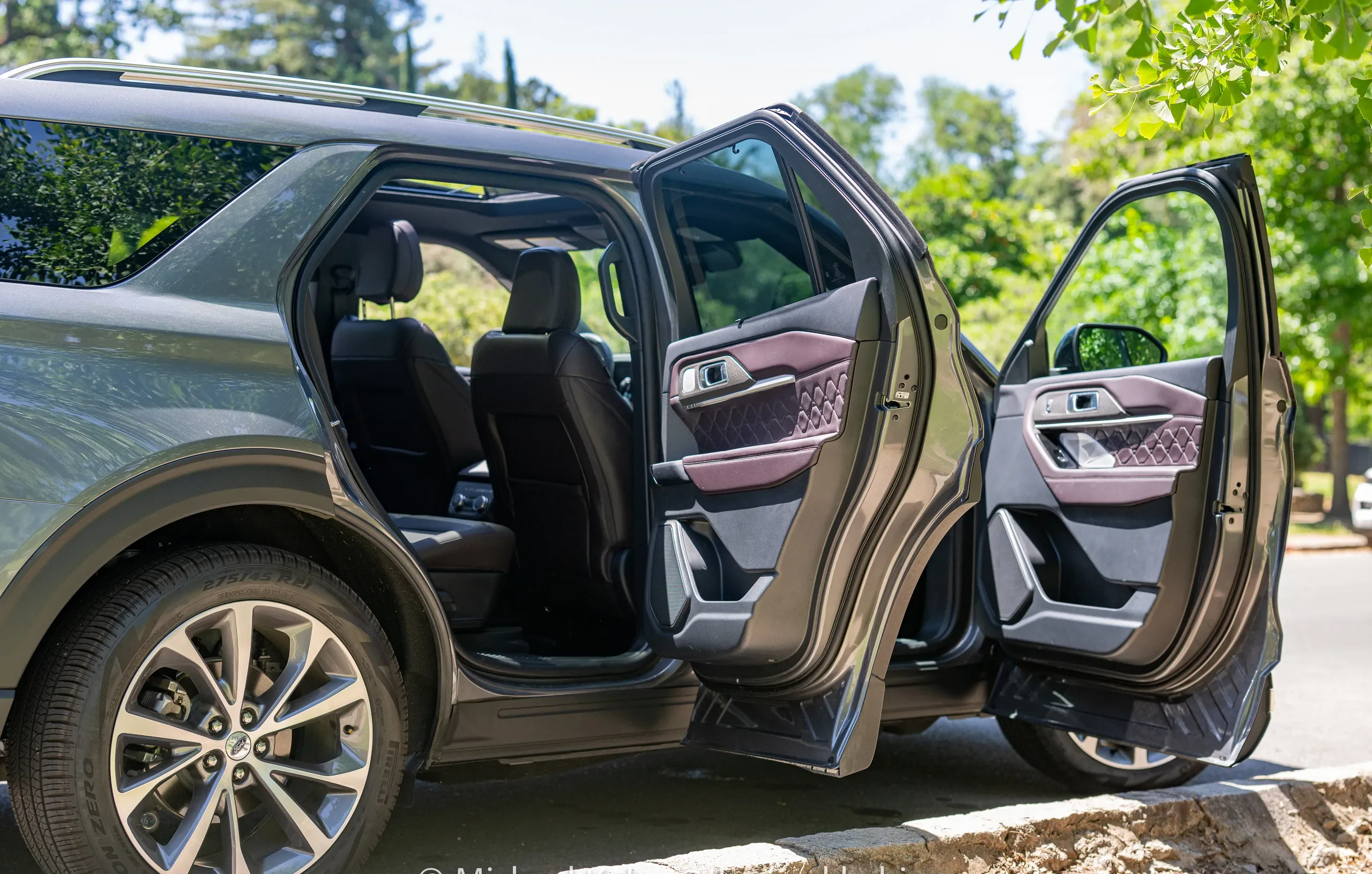 Ford Explorer Platinum Hybrid side doors