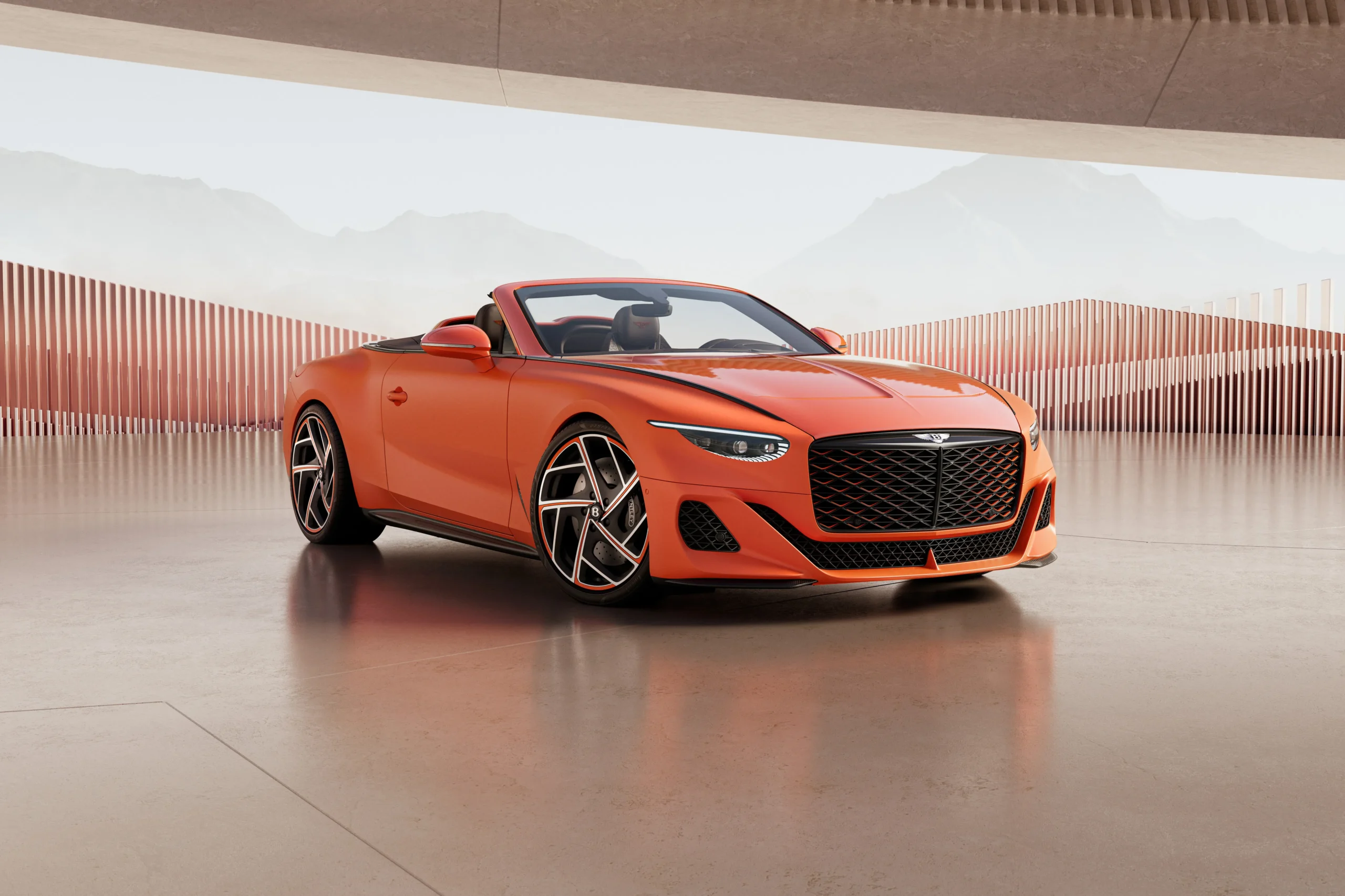 Orange Bentley Mulliner Batur