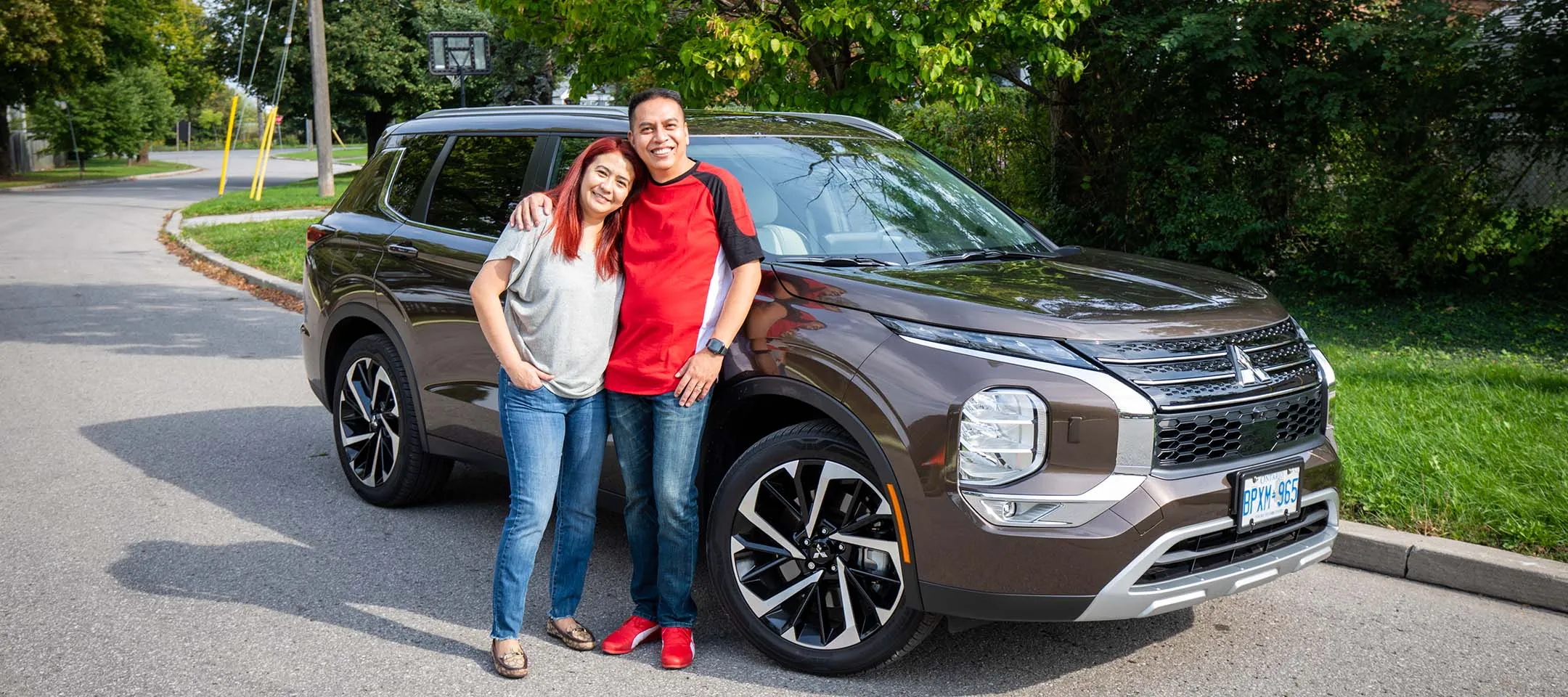 Proud owners of Mitsubishi Outlander Sport EV