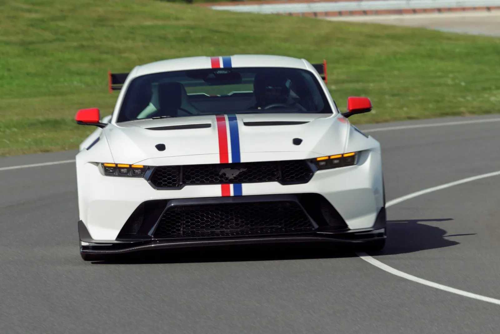 White Ford Mustang GTD